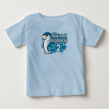 Kid's 2nd Birthday This Cool Dolphin is Two