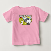 Kid's 2nd Birthday Today I'm Two! Cute Lamb