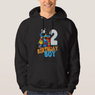 Kids 2nd Birthday Train Boys Girls 2 Years Old I'm Hoodie