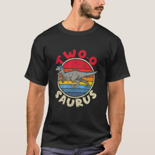 Kids 2Nd Birthday Two O Saurus I Velociraptor I Fa T-Shirt