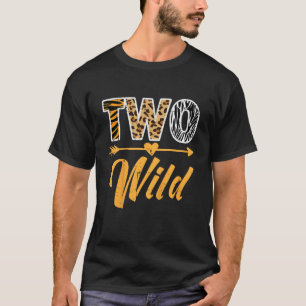 Kids 2nd Birthday Two Wild 2 Years Old Girls Boys  T-Shirt