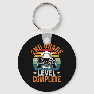 Kids 2nd Grade Level Complete Cute Gamer Class Of Key Ring