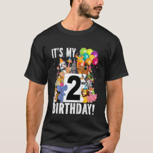 Kids 2nd Jungle Animals Wildlife Birthday Party A  T-Shirt