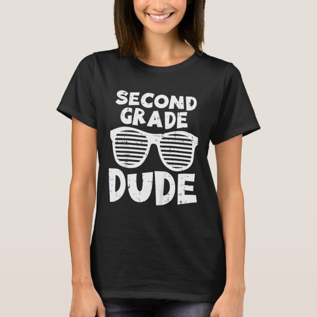 Kids 2nd Second Grade Dude Back To School First Da T-Shirt (Front)