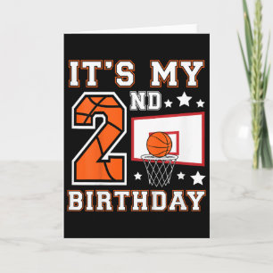 Kids 2nd Sketll Birthday 2 Year Old Sketll Player  Card