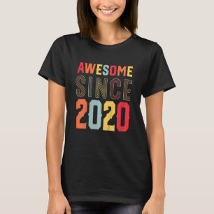 Kids 2nd Years Old Awesome Since 2020 2nd Birthday T-Shirt