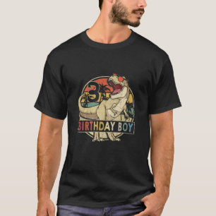 Kids 3 Year Old 3Rd Birthday Boy Rex Dinosaur Vint T-Shirt