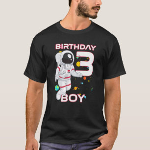 Kids 3 Year Old Birthday Astronaut 3rd Birthday Pa T-Shirt
