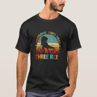 Kids 3 Year Old Dinosaur Awesome Since 2020 3rd Bi