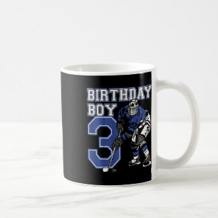 Kids 3 Year Old Ice Hockey Themed Birthday Party 3 Coffee Mug
