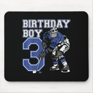 Kids 3 Year Old Ice Hockey Themed Birthday Party 3 Mouse Pad