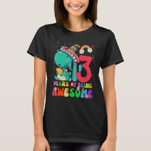 Kids 3 Years Old Boys Girls Cute Dinosaur 3rd Bir T-Shirt