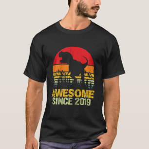 Kids 3rd Birthday Boy Dinosaur Rex 3 Year Old Kids T-Shirt