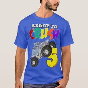 Kids 3rd Birthday Boys Monster Truck 3 Year Old Ra T-Shirt