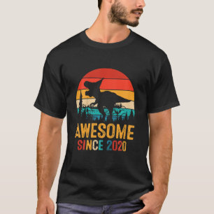 Kids 3rd Birthday Dinosaur 3 Year Old Boy Awesome  T-Shirt