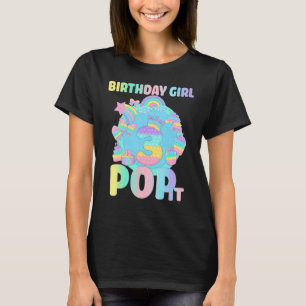 Kids 3rd Birthday Fidget Toy Pop It Birthday Girl T-Shirt