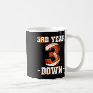Kids 3rd Birthday Football 3rd Year Down Football Coffee Mug