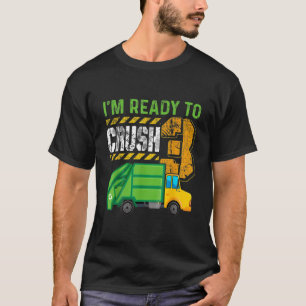 Kids 3Rd Birthday Garbage Truck 3 Year Old Boy T-Shirt