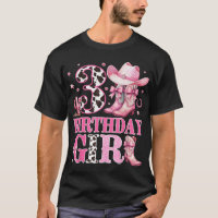 Kids 3Rd Birthday Girl Rodeo Western Cowgirl 