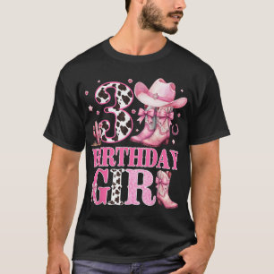 Kids 3Rd Birthday Girl Rodeo Western Cowgirl  T-Shirt