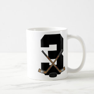 Kids 3rd Birthday Ice Hockey Kids Toddler Boys Ice Coffee Mug