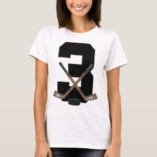 Kids 3rd Birthday Ice Hockey Kids Toddler Boys Ice T-Shirt