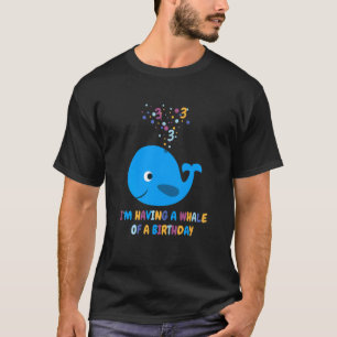 Kids 3rd birthday saying whale three years Whale o T-Shirt
