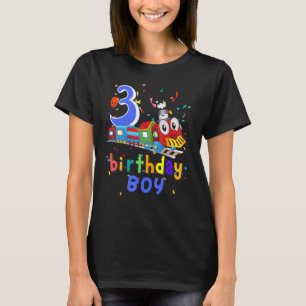Kids 3rd Birthday Train Boys Girls 3 Years Old I'm T-Shirt