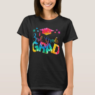 Kids 3rd Grade Graduation Tie Dye Peace Out Third T-Shirt