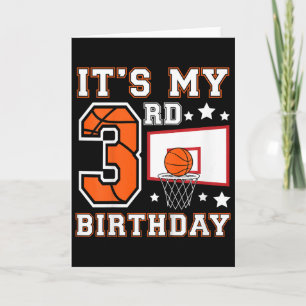 Kids 3rd Sketll Birthday 3 Year Old Sketll Player Card