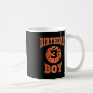 Kids 3rd third 3 three year happy birthday boy bas coffee mug