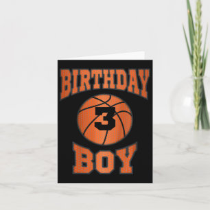 Kids 3rd Third 3 Three Year Happy Birthday Boy Bys Card