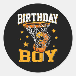 Kids 3rd Third 3 Three Year Happy Birthday Boy Bys Classic Round Sticker