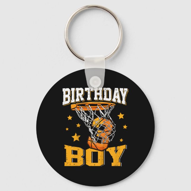 Kids 3rd Third 3 Three Year Happy Birthday Boy Bys Key Ring (Front)