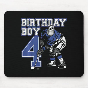 Kids 4 Year Old Ice Hockey Themed Birthday Party 4 Mouse Pad