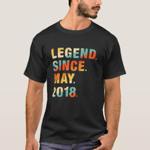 Kids 4th Birthday 4 Years Old Legend Since May 20 T-Shirt