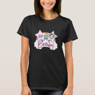 Kids 4th Birthday Cute Unicorn Party Rainbow Bday  T-Shirt