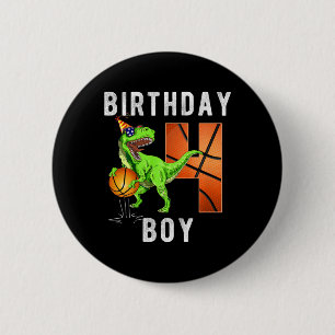 Kids 4th Birthday For Boy Bysketbyll 4 Years Old K 6 Cm Round Badge