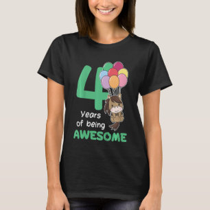 Kids 4th Birthday Horse For Children Four Years Ol T-Shirt