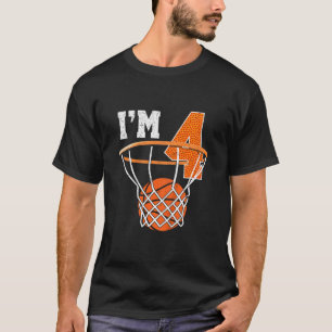 Kids 4th Birthday Shirt Boy Sketll Kids Four Year