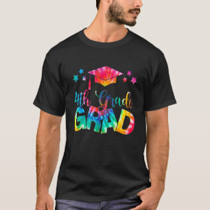 Kids 4th Grade Graduation Tie Dye Peace Out Fourth T-Shirt