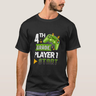 Kids 4Th Grade Player Start Back To School Video G T-Shirt