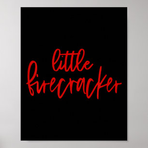 Kids 4th Of July Little Firecracker Patriotic Usa Poster