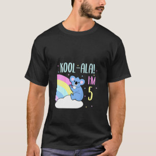 Kids 5 Year Old 5th Birthday Koala Bear Birthday T-Shirt