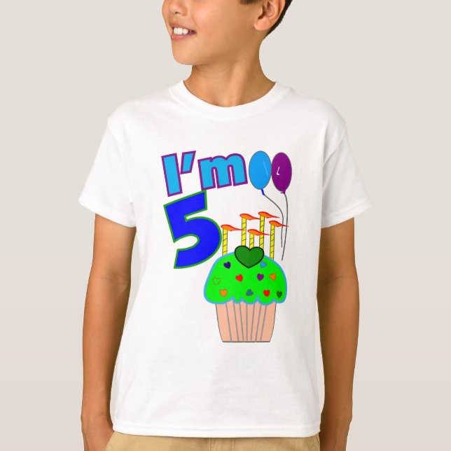 Kids 5 year old Birthday shirts and gifts (Front)