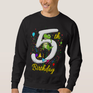 Kids 5 Year Old Boys Fifth Bday Rex 5th Birthday D Sweatshirt
