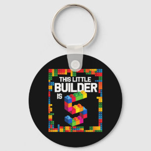 Kids 5 Year Old Building Blocks Birthday  Brick 5t Key Ring