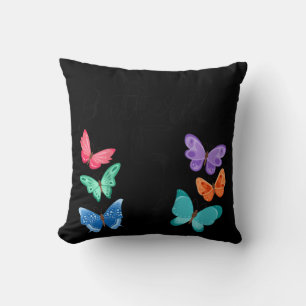 Kids 5 Year Old Butterfly Birthday Girls 5th Girl Cushion