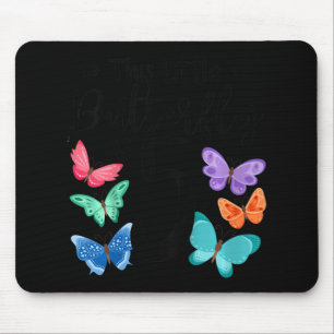 Kids 5 Year Old Butterfly Birthday Girls 5th Girl Mouse Pad