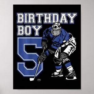 Kids 5 Year Old Ice Hockey Themed Birthday Party 5 Poster
